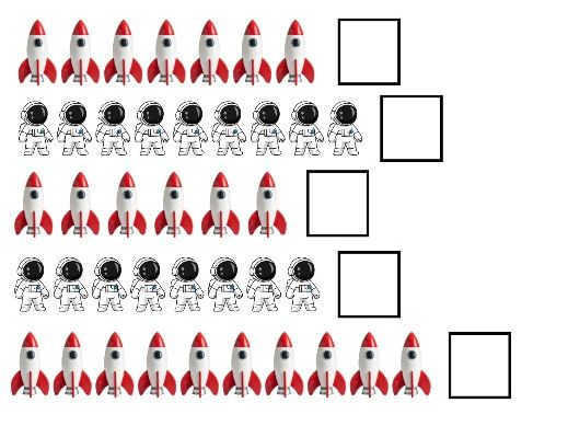 Space Counting to 10 – Count the Images Sheet