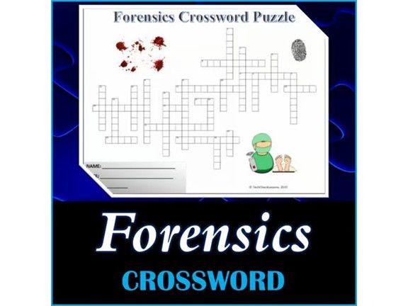 Forensics Sciences Crossword Puzzle - Printable