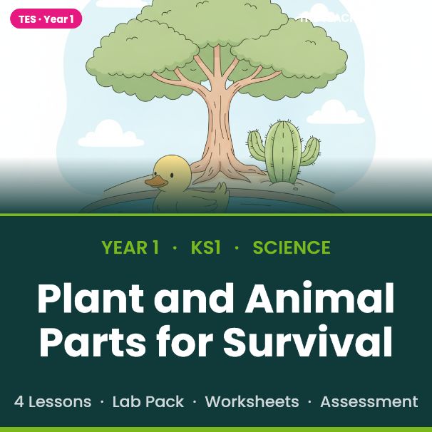 Y1 Science: Plant & Animal Body Parts | Full Unit