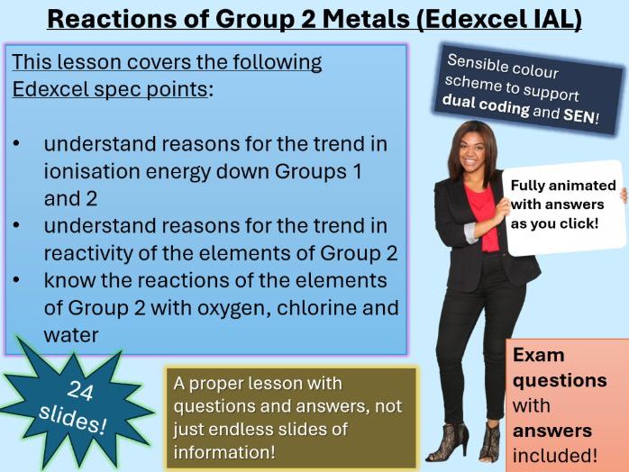 Reactions of Group 2 Metals | Full Lesson (click for video preview)
