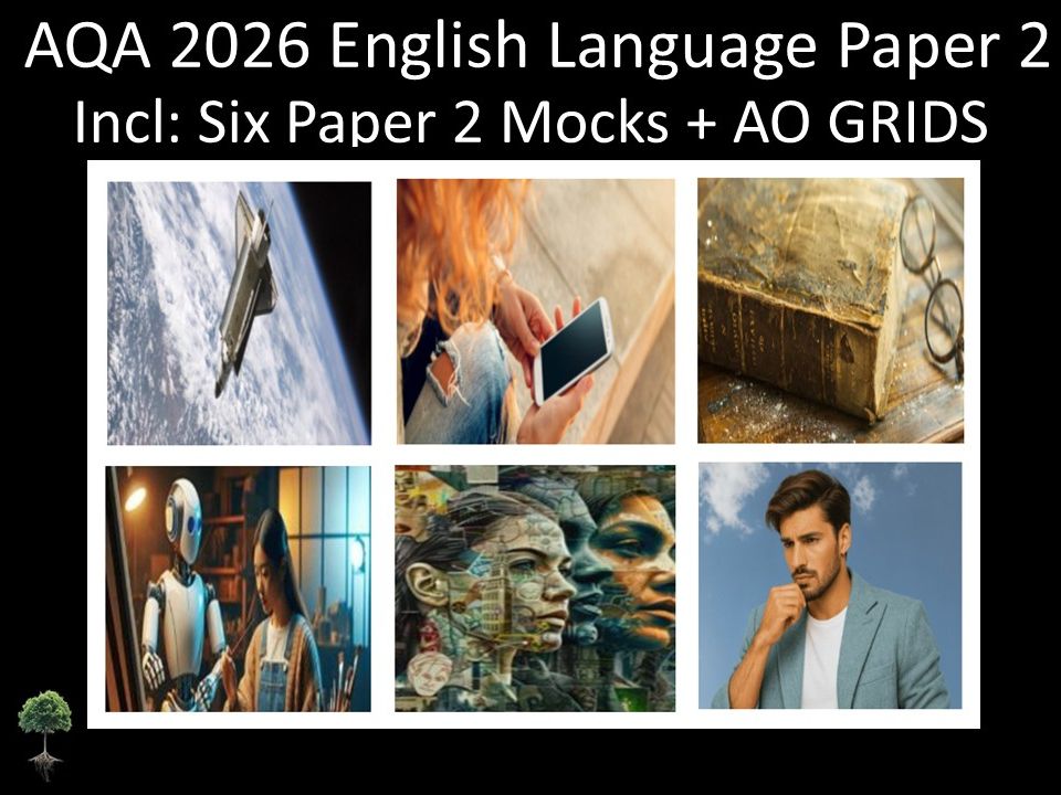 Six AQA 2026 English Language Paper 2 Mocks | AO GRIDS