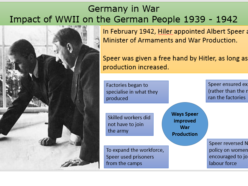 Effect of WWII on the German population 1939 1942 Teaching Resources