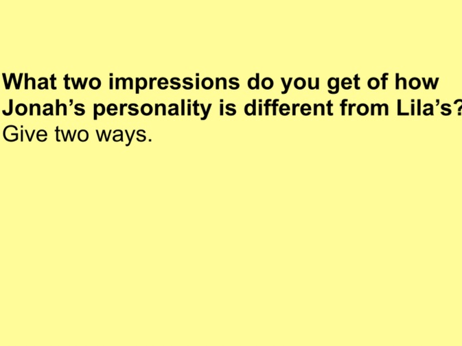 Varied 'Impression of' Questions KS2 Reading SATs Practice
