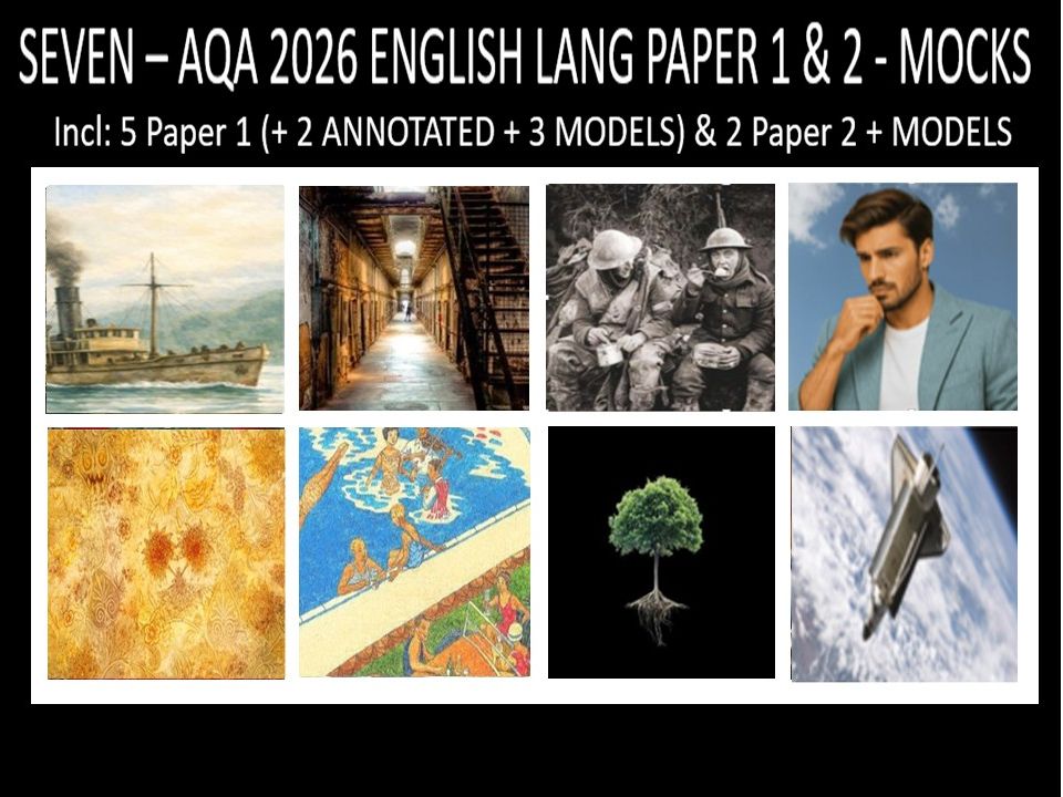 SEVEN - AQA PAPER 1 & 2 | 2026 FULL MOCKS | ANNOTATED | MODELS