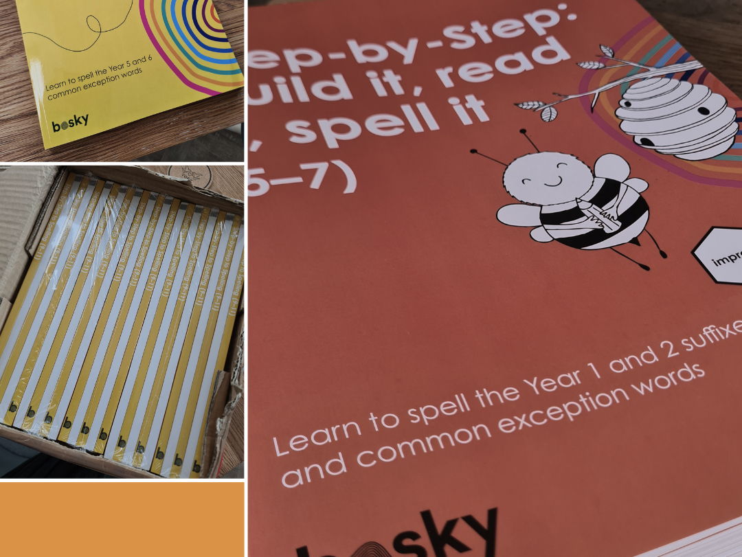 Word lists 1,2,3 & 4 from Step-by-Step: Build it, read it, spell it (5-7)