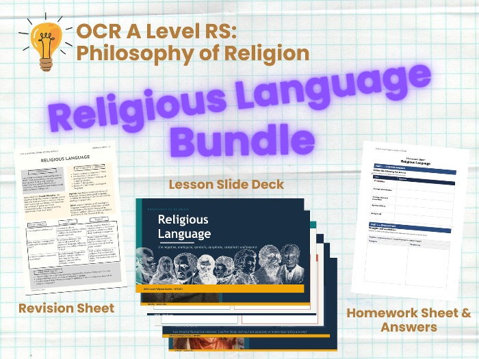 OCR A Level Religious Studies | Philosophy of Religion H573/01 | Religious Language