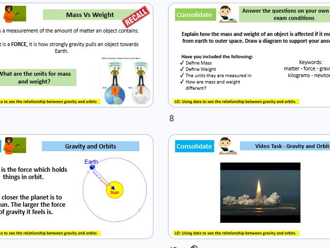 Mass Vs Weight KS3 Science