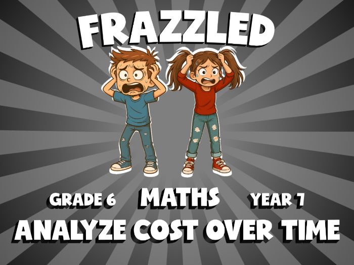 Analyze Cost Over Time FRAZZLED Maths Game | No-Prep Year 7 Review Activity