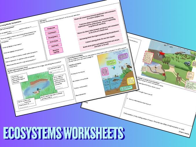 Ecosystems Worksheets (AQA GCSE Geography)