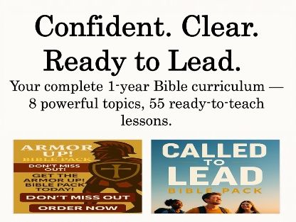 Complete Bible curriculum for kids (1-year program).