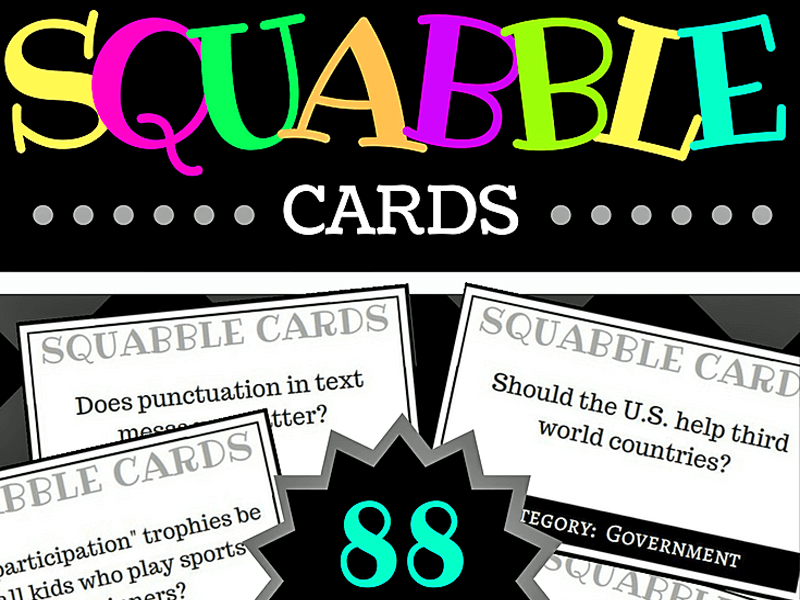 Squabble Cards, Secondary