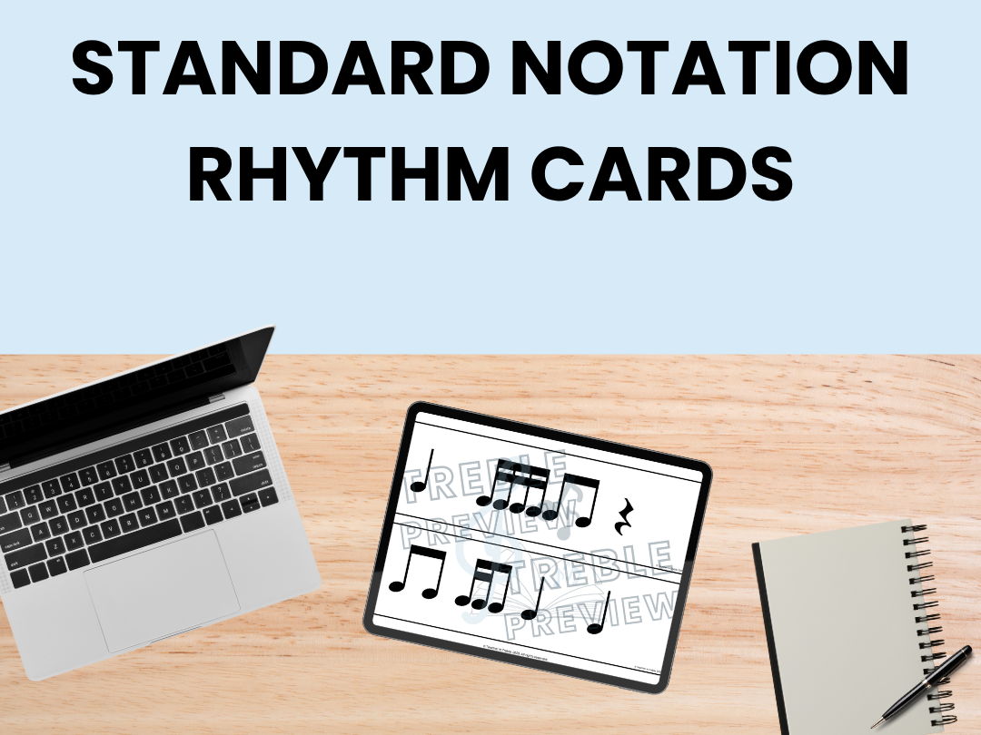 Standard Notation Rhythm Cards Bundle