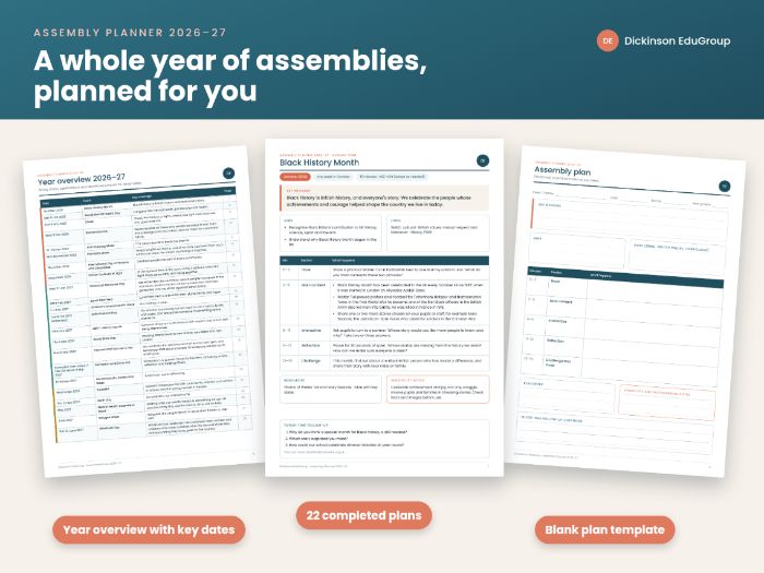 Assembly Planner and Resources 2026–27