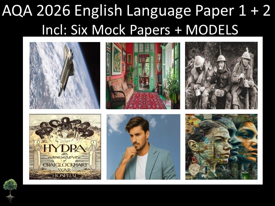 Six AQA 2026 GCSE English Language Paper 1 + 2 Mocks | Models ...