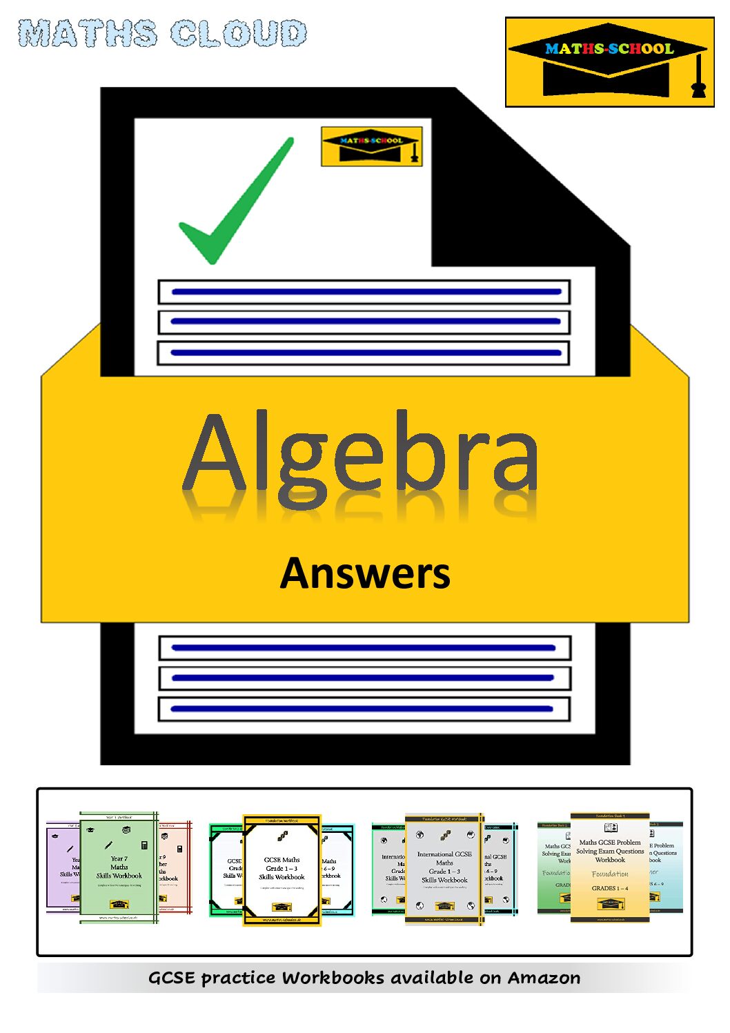 70 Algebra Topic Worksheets For GCSE And IGCSE complete With Answers