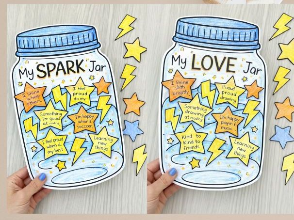 Valentine’s Day Kindness Activity & Self-Esteem Craft | My Spark Jar & Love Jar