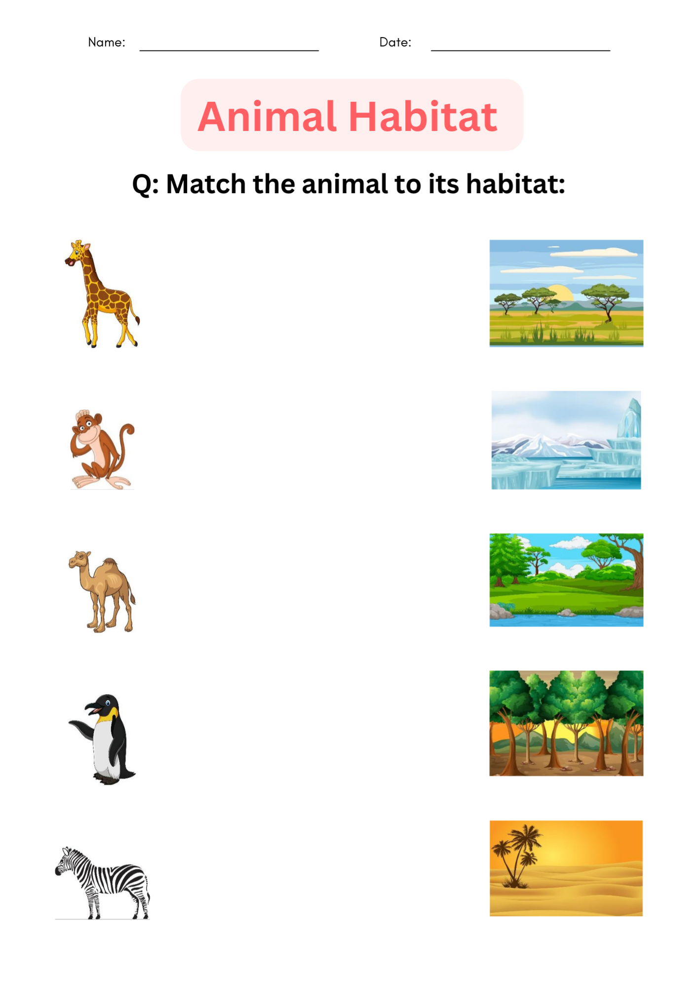 Animal Habitat Worksheets Prntbl concejomunicipaldechinu gov co Animal Habitat Worksheets Prntbl concejomunicipaldechinu gov co