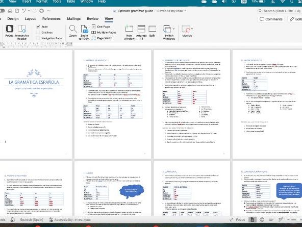 Spanish grammar guide
