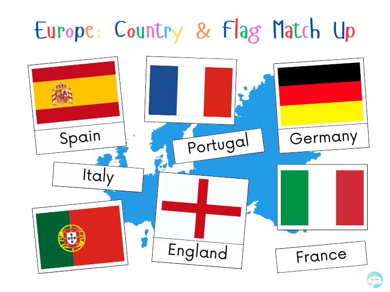 Europe: Country & Flag Match Up