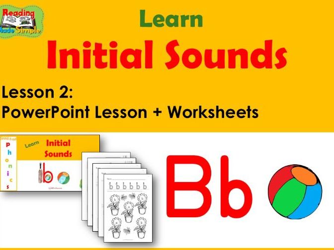 Bb Initial Sounds | 5 Worksheets