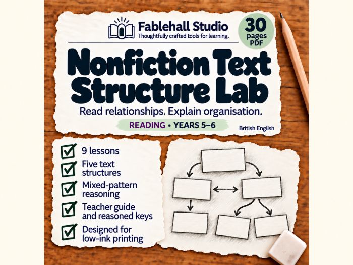 Nonfiction Text Structure: Reading and Reasoning