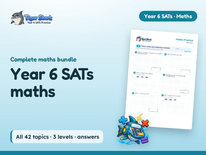 SATs Maths Worksheets: All 42 Year 6 Topics