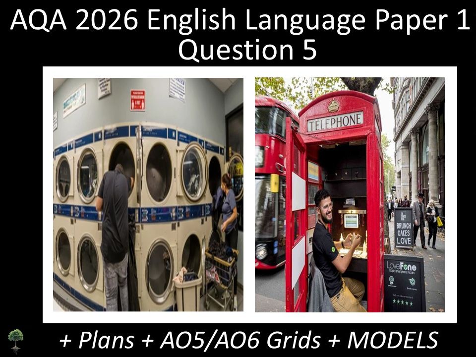 Two Question 5 - AQA 2026 GCSE English Language Paper 1 | Plans, AO Grids, Models