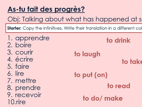 NEW 2026 GCSE French. Higher/ Rouge. Module 3. Unit 3. As-tu fait des progrès?