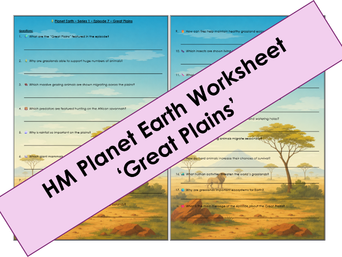 Planet Earth S1: Ep7 Worksheet