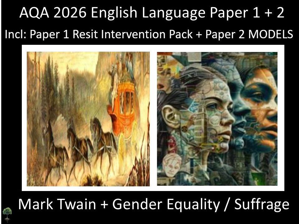 Two AQA 2026 English Language Paper 1 + 2 Mocks | Resit Intervention | Models
