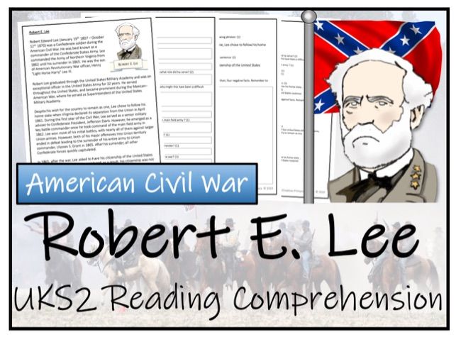 American Civil War Reading Comprehension Worksheet