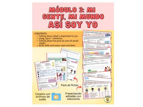Mi gente, mi mundo - ‘Así soy yo’ Pearson Edexcel New GCSE + answers & worksheet