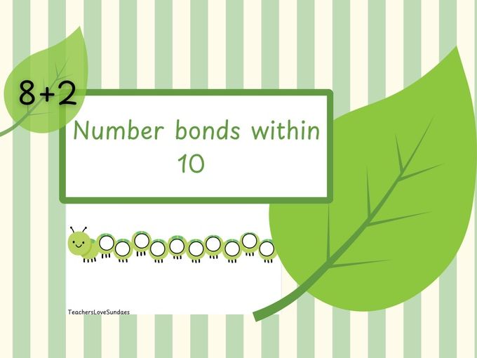 Caterpillar Number Bonds Within 10