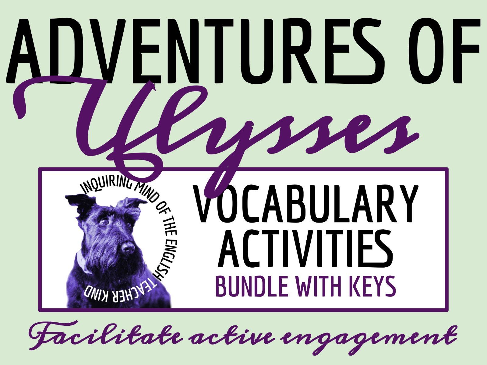 Adventures of Ulysses Vocabulary Worksheets, Crossword Puzzles, and Word Searches