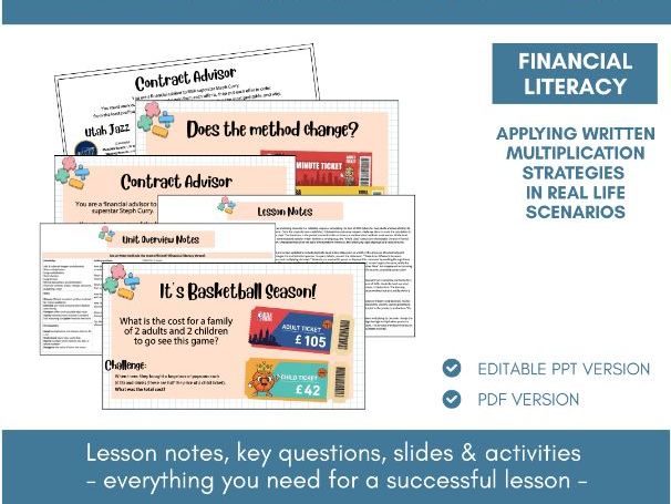 Multiplying Integers & Decimals | Financial Literacy | Lesson Notes, Slides & Activities | Year 6