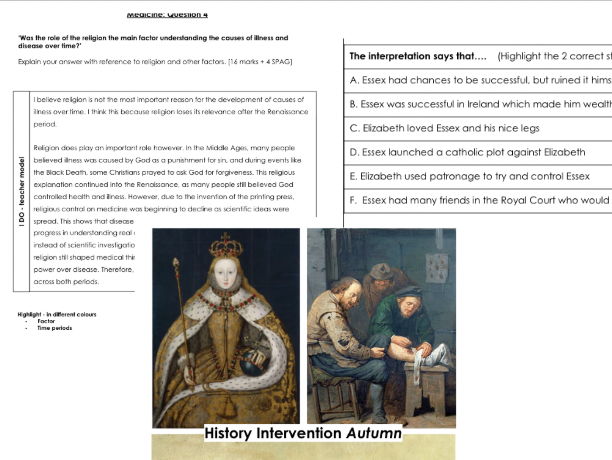 AQA GCSE History Scaffolded Exam Practice | I Do, We Do, You Do
