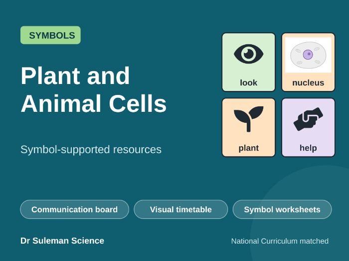 Plant and Animal Cells Symbol Resources SEN
