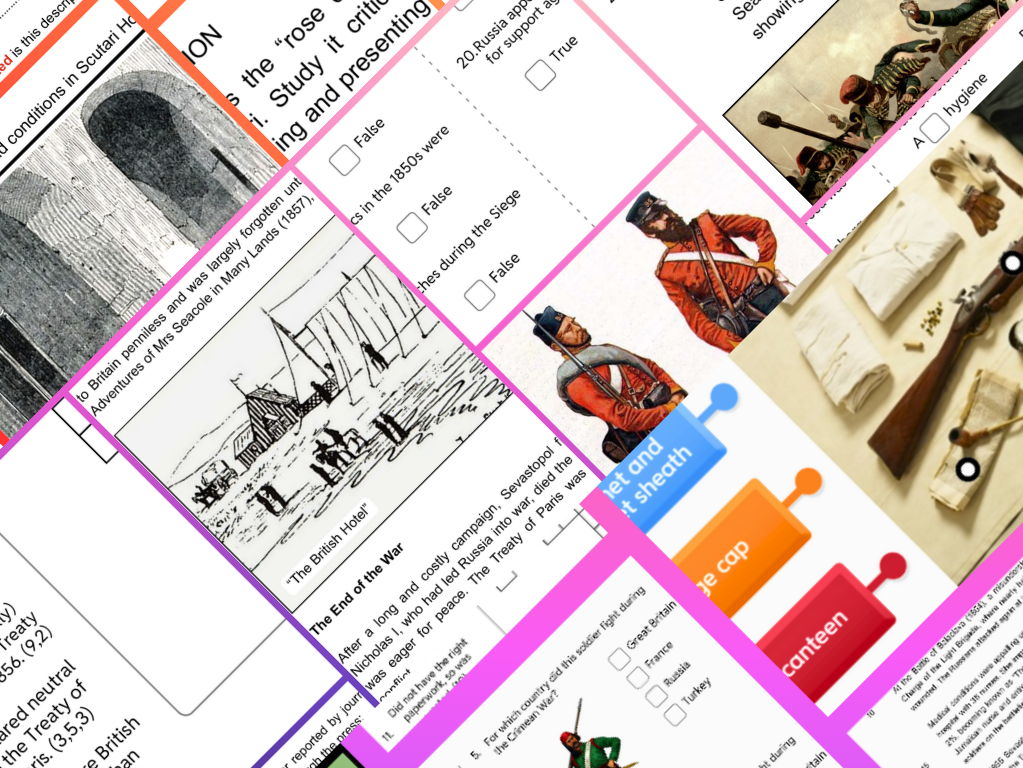 KS2/3 The Crimean War - Soldiers' Experience Activities Pack