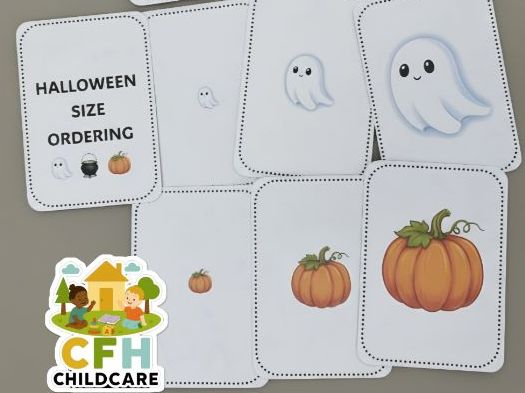 Halloween Size Sorting Flashcards – EYFS Learning Resource