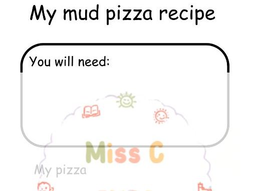 Mud Pizza recipe sheet