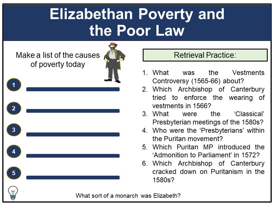 Poverty, Vagabonds and the Elizabethan Poor Laws | AQA A Level History ...