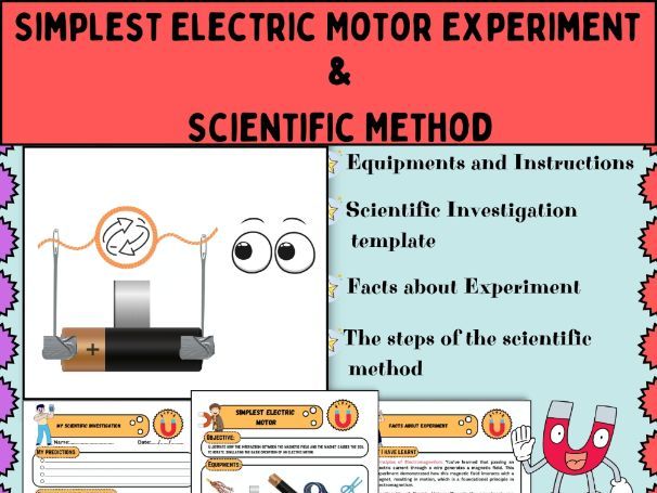 Simplest Electric Motor Experiment : STEM activities and Scientific Method