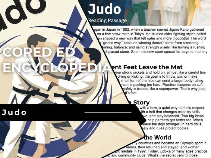 Judo Reading Comprehension Passage - Cored Ed Encyclopedia