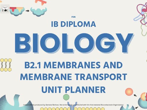 IBDP Biology Unit Planner | B2.1 Membranes & Membrane Transport | SL & HL I Theme B