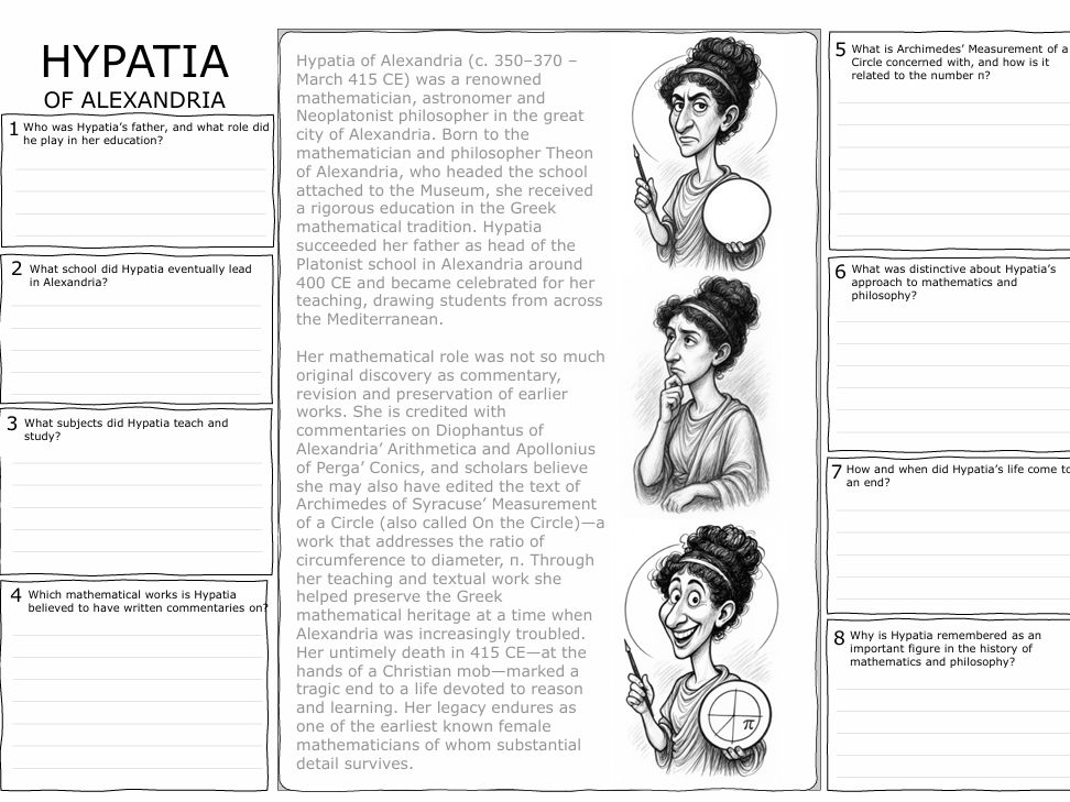Maths through the Ages - Hypatia