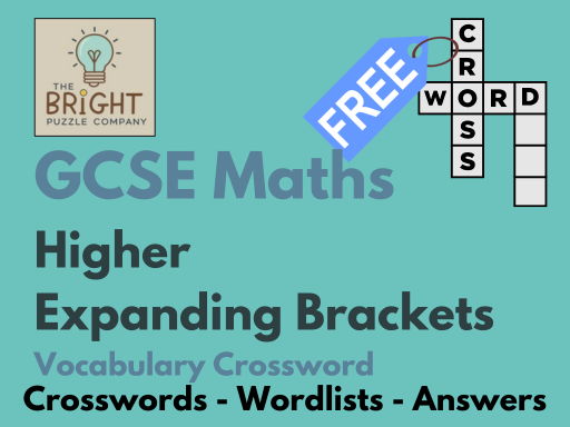 GCSE Maths - Higher - Crossword - Expanding Brackets