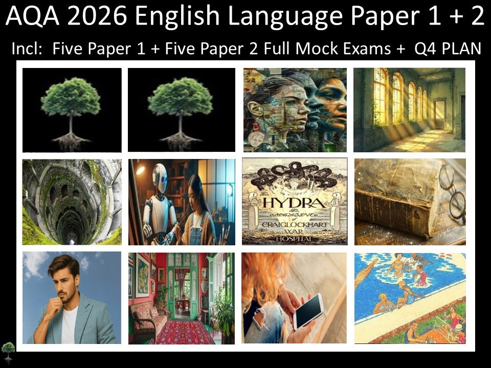 Ten AQA 2026 English Language Paper 1 + 2 Mocks | Q4 Plan