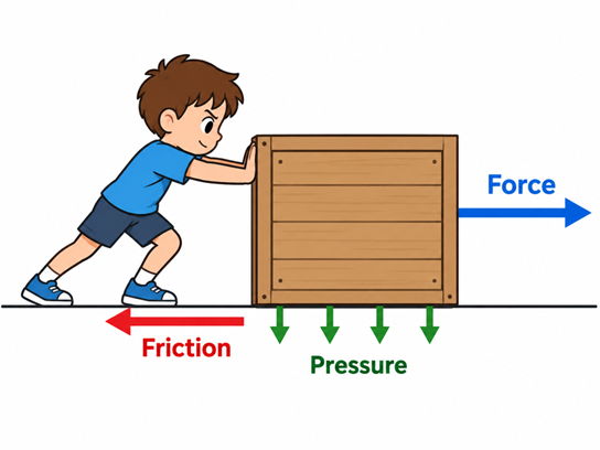 Forces, Friction and Pressure – Visual Introduction & Quiz