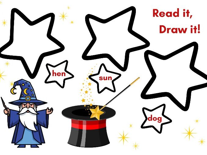 Phase 2 Phonics – Read the CVC Word and Draw It (2 Worksheets)