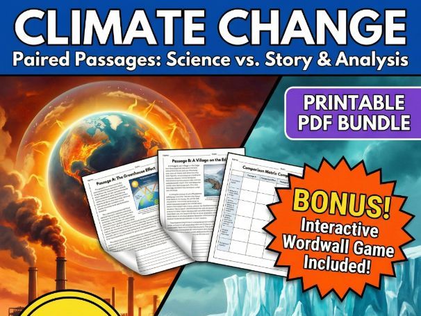Climate Change Paired Passages: Science vs. Story and Analysis